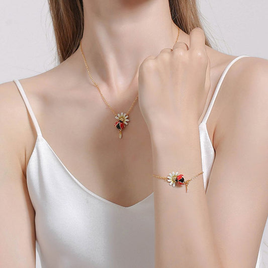 Daisy & Ladybug Bracelet