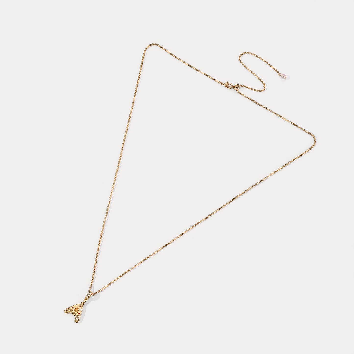 Christmas Letter A Necklace