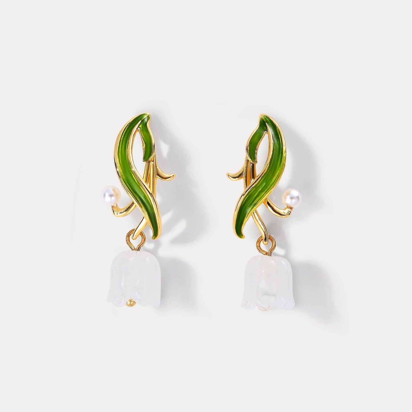 Lily of The Valley Drop Earrings
