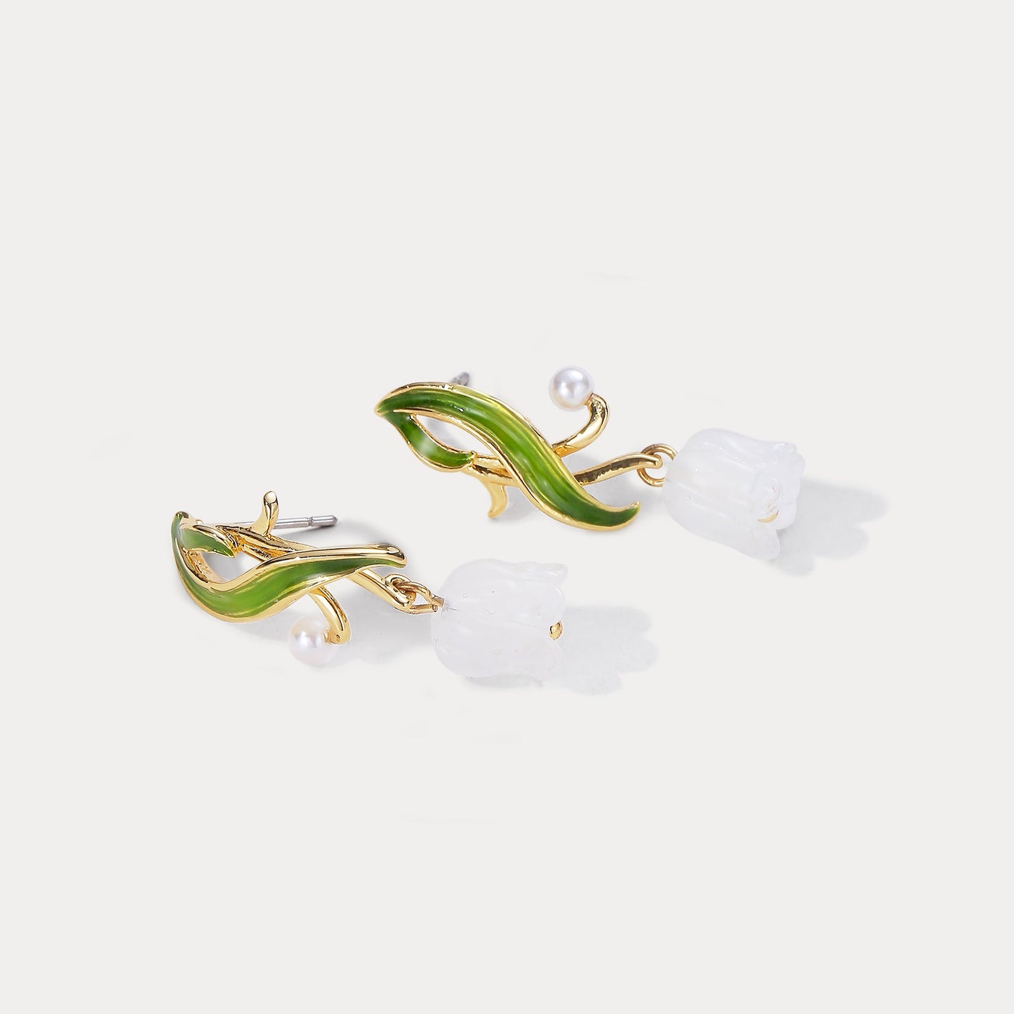 Lily of The Valley Drop Earrings