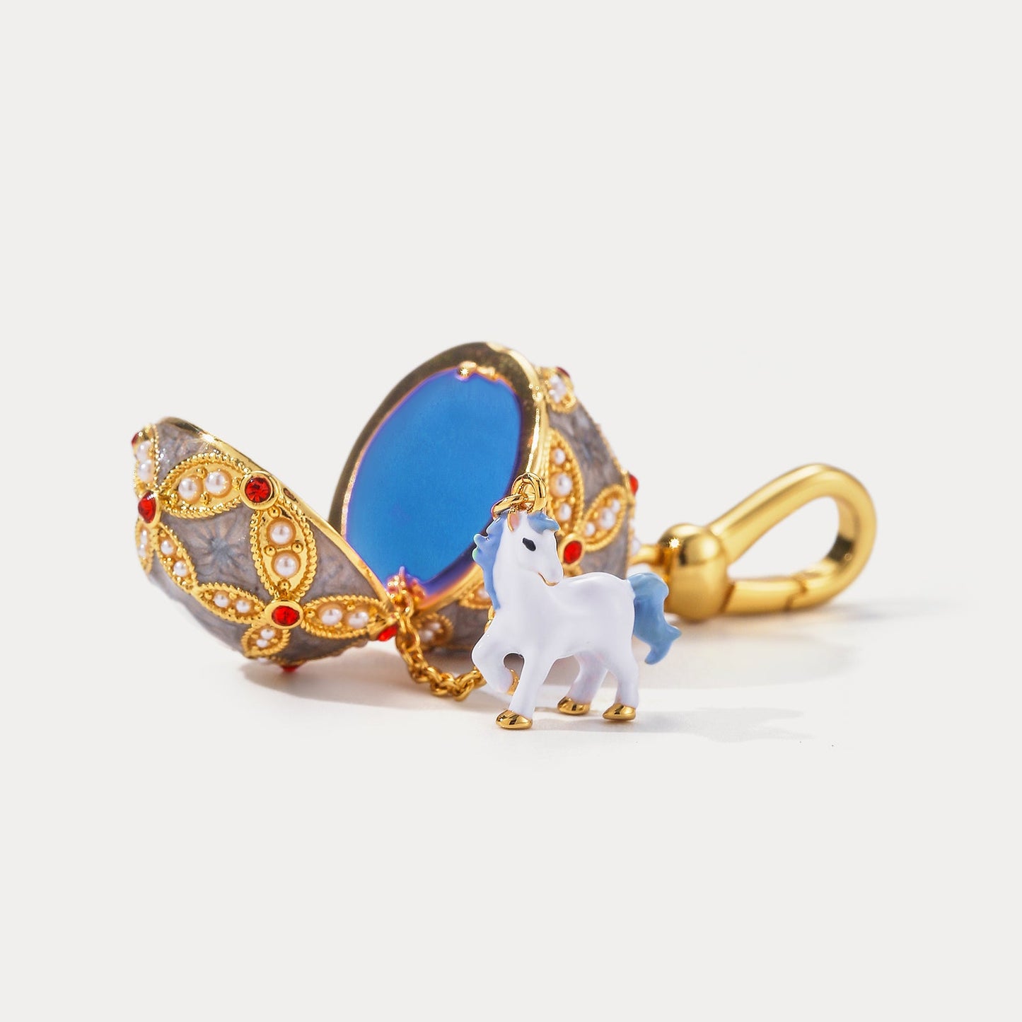 Horse Egg Locket Necklace