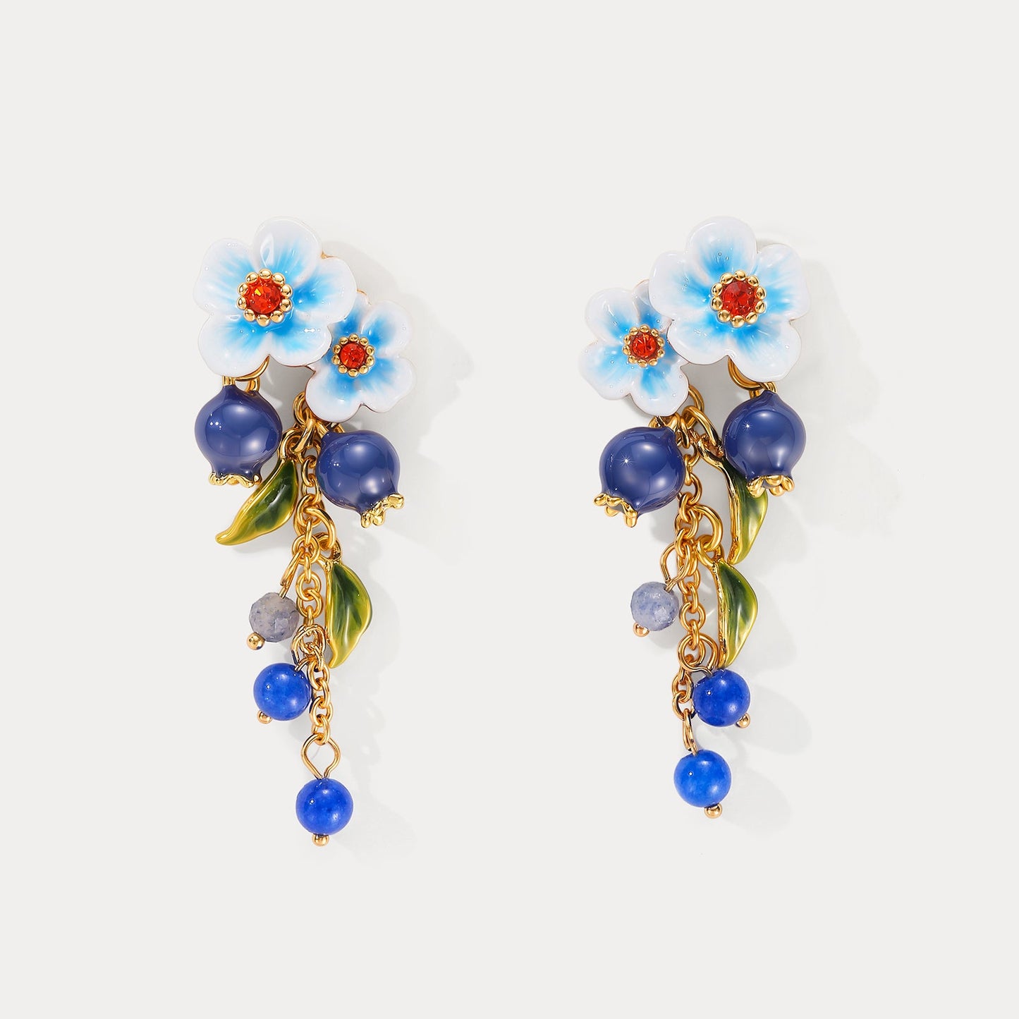 Blueberry Blossom Earrings