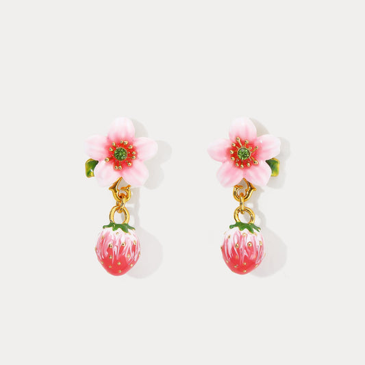 Strawberry Blossom Earrings