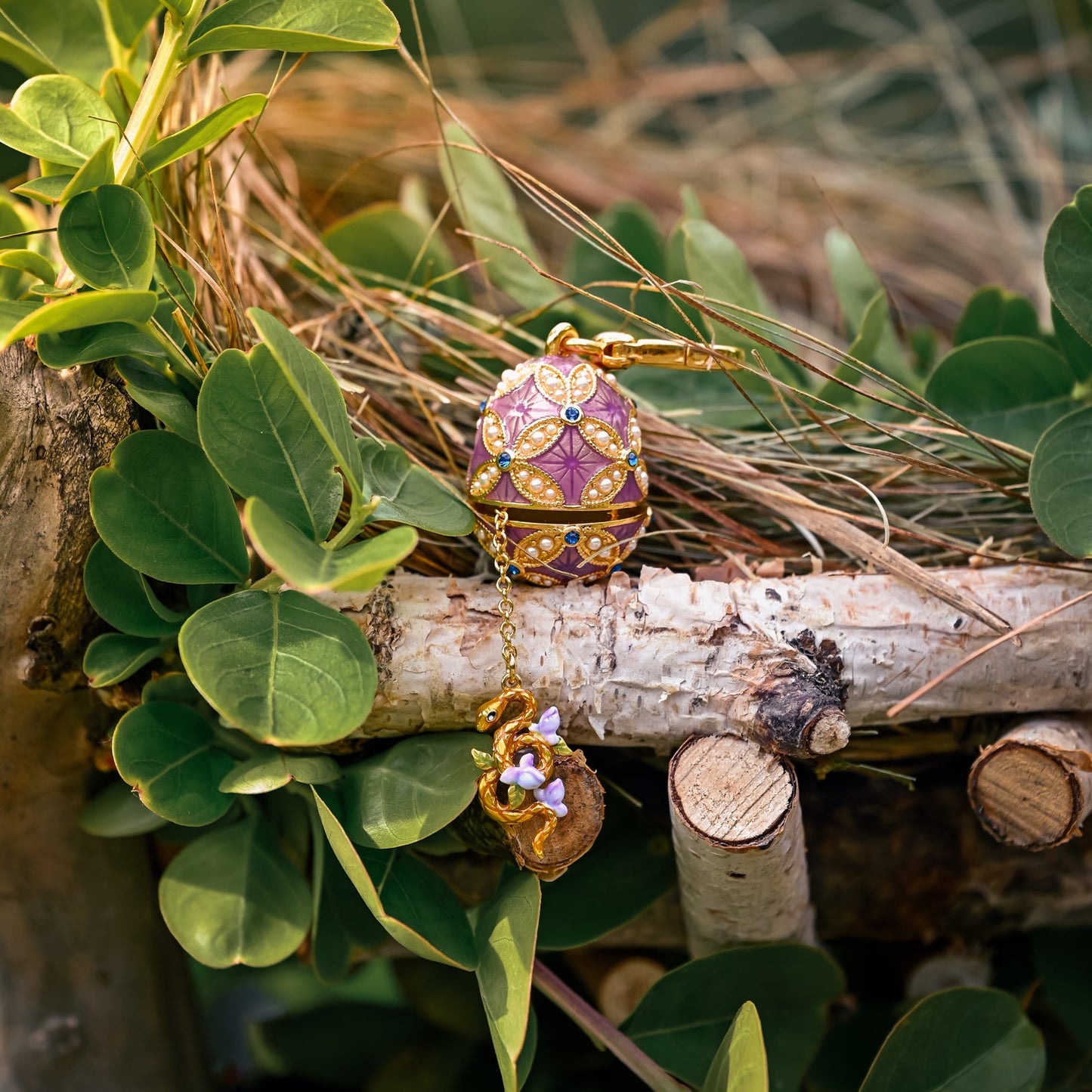 Snake Egg Locket Necklace