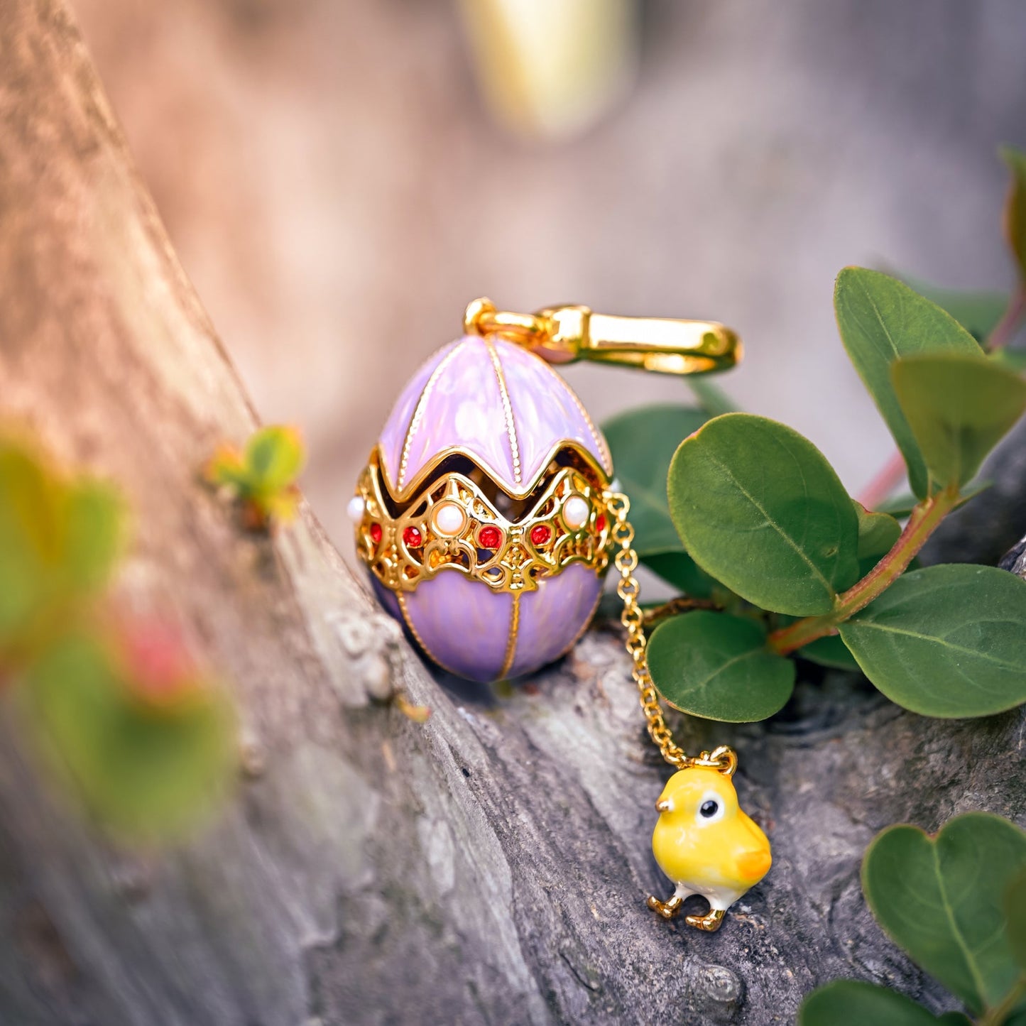 Chicken in Egg Locket Necklace