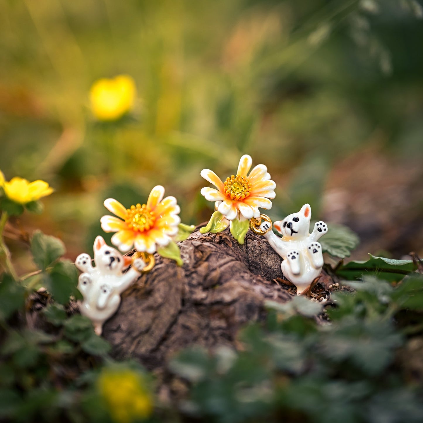 Daisy Dog Earrings