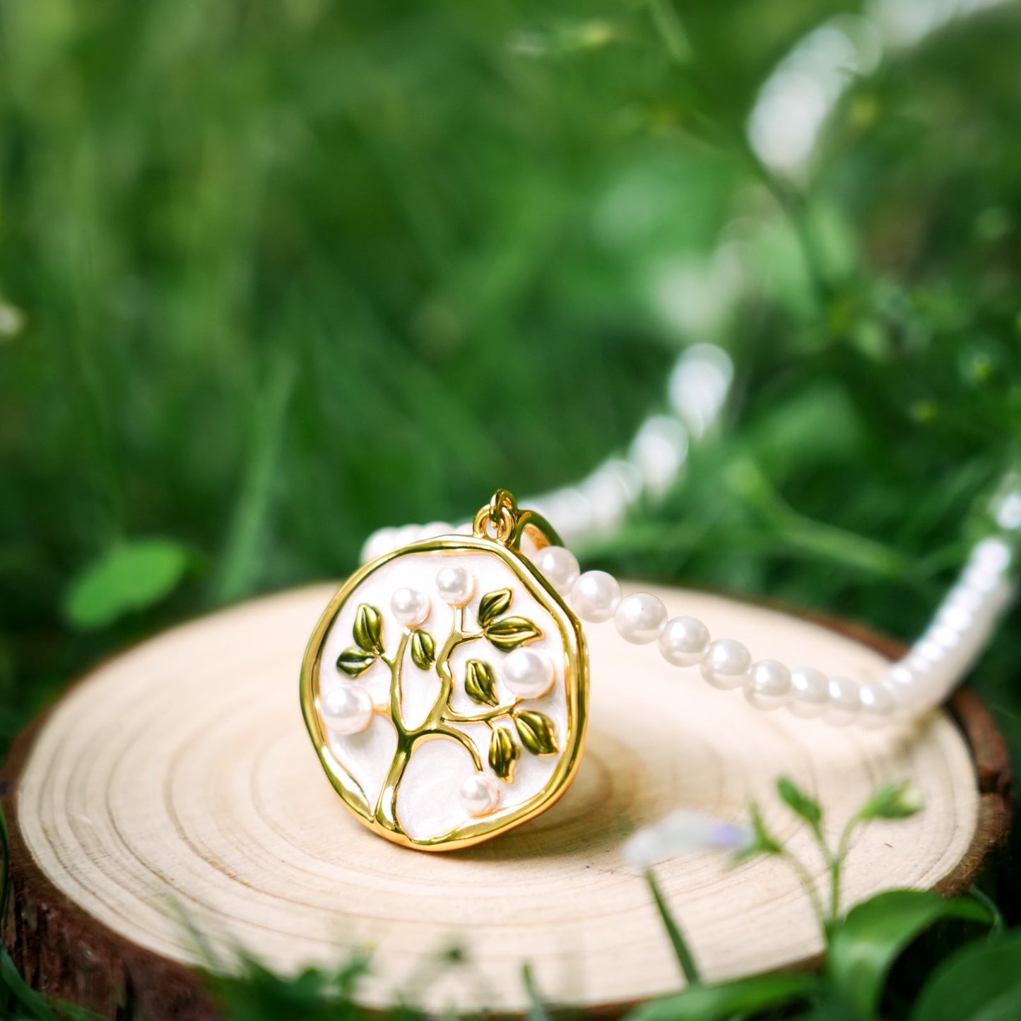 Tree of Life Pearl Necklace