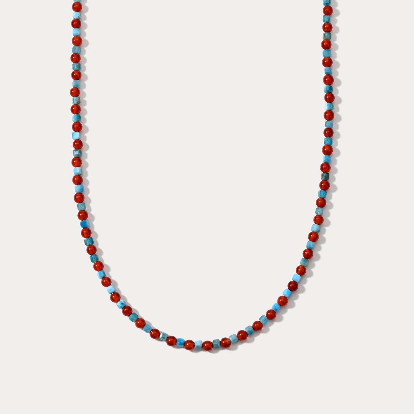 Red Agate Seed bead Necklace
