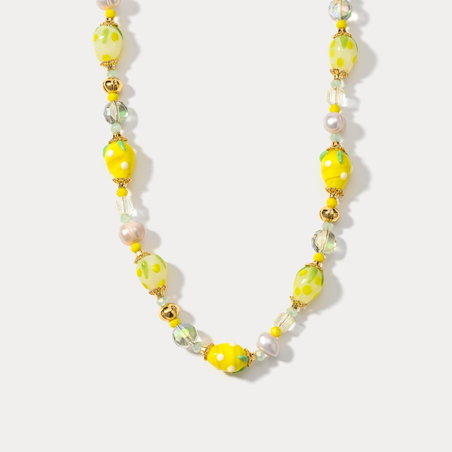 Raspberry Beaded Necklace