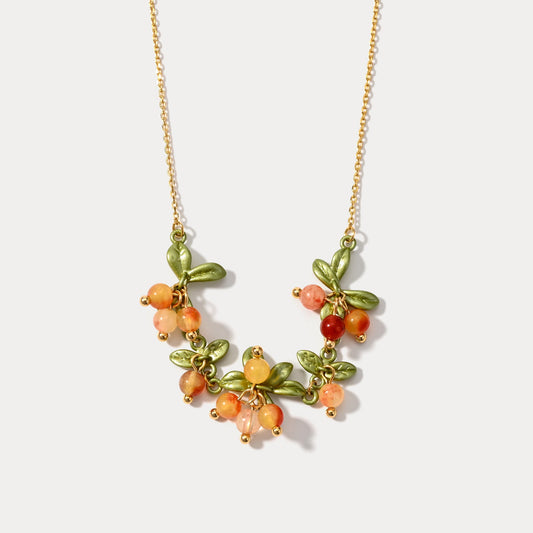 Orange Berry Necklace