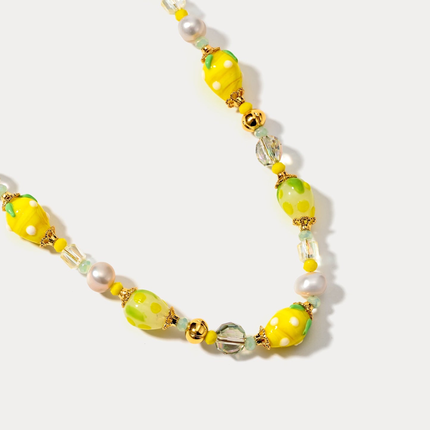 Raspberry Beaded Necklace