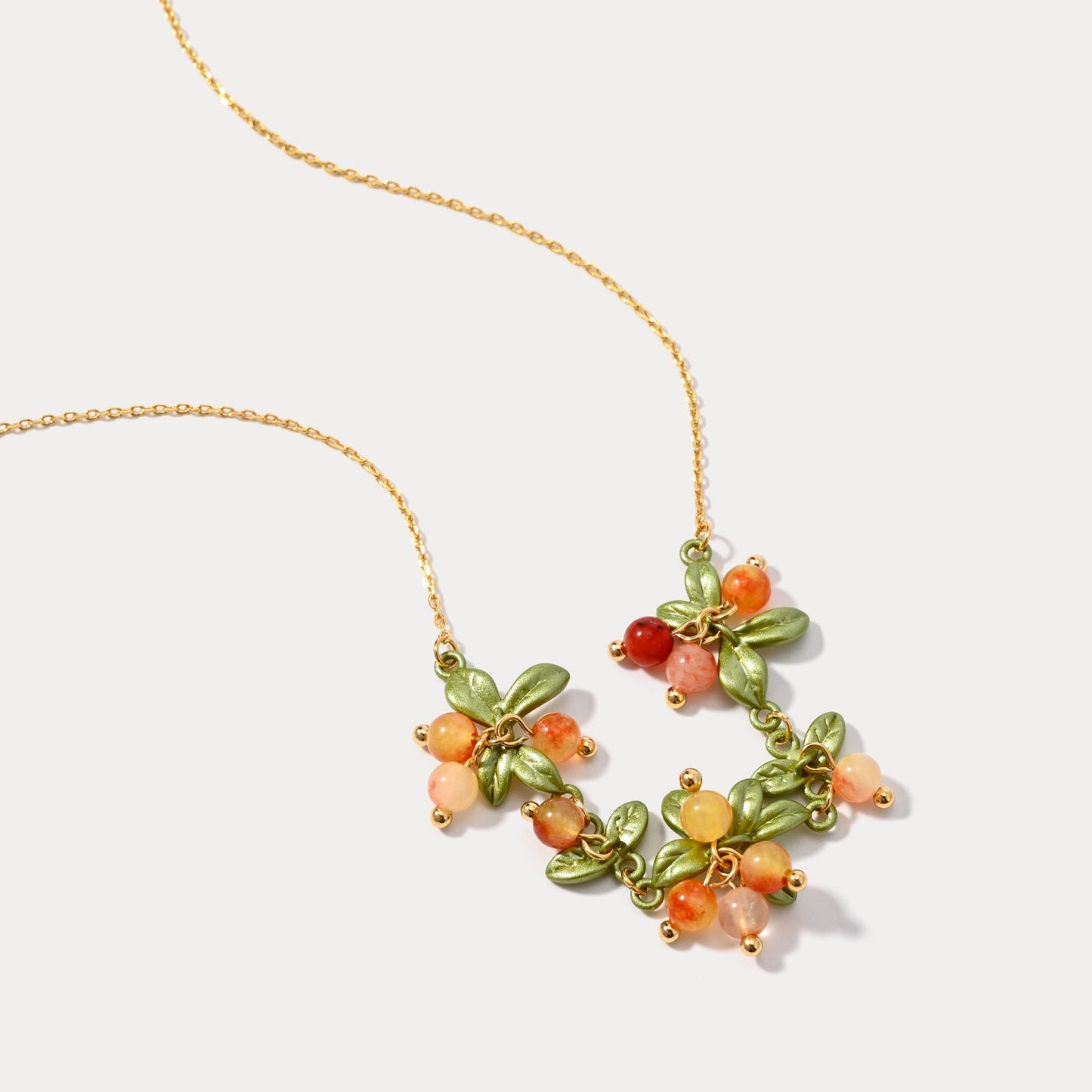 Orange Berry Necklace