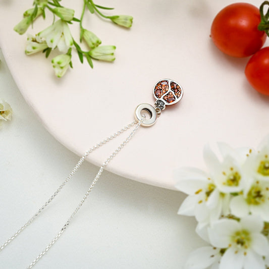 Silver Pomegranate Pendant Necklace