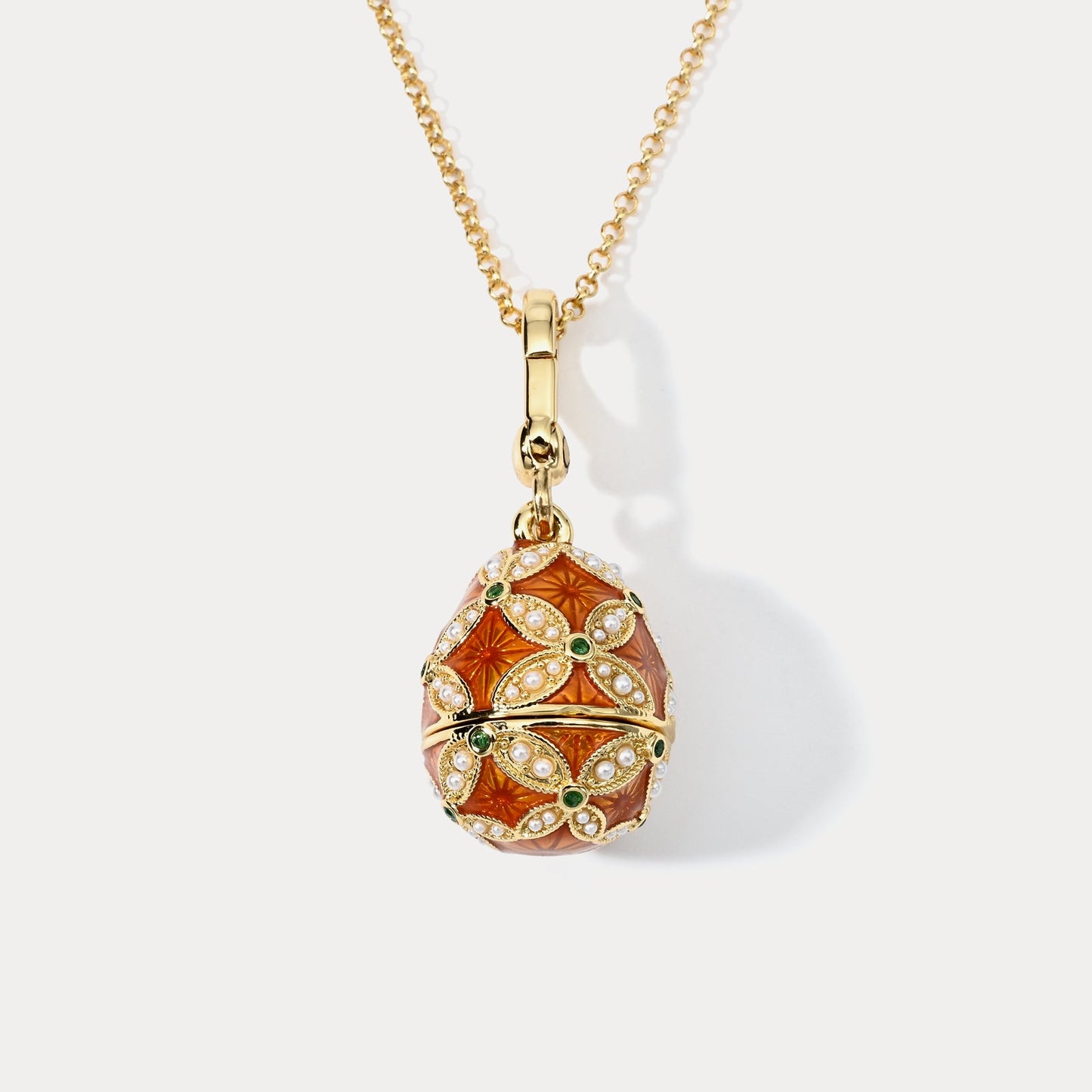 Highland Cow Egg Locket Necklace