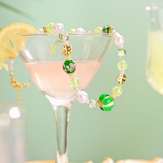 Lotus Pearl Beaded Necklace