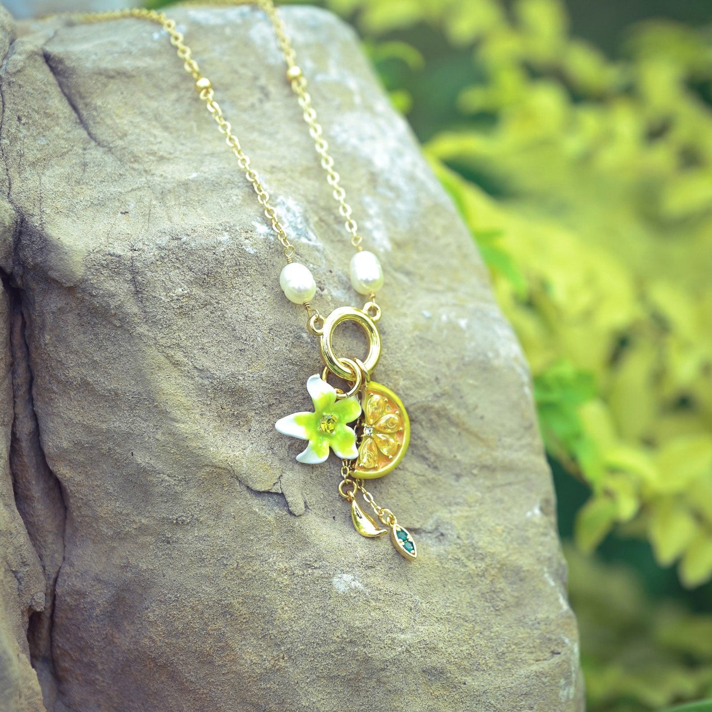 Lemon Flower Necklace