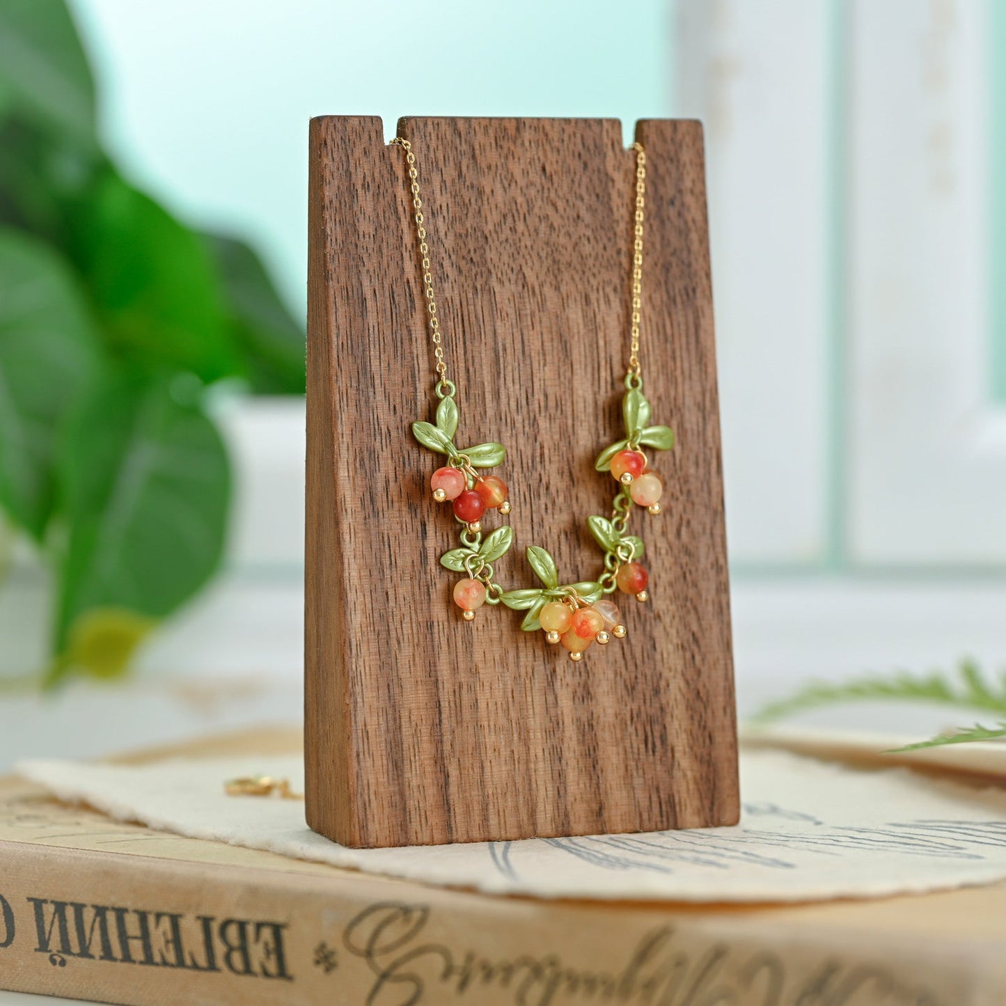 Orange Berry Necklace