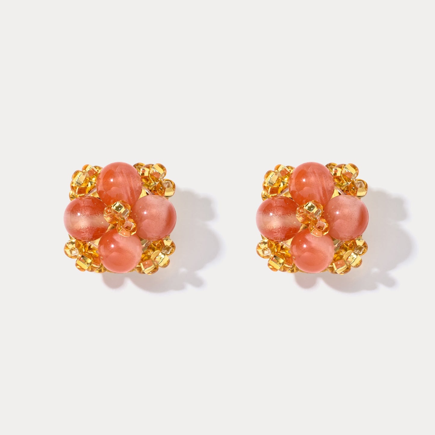 Vintage Agate Stud Earrings