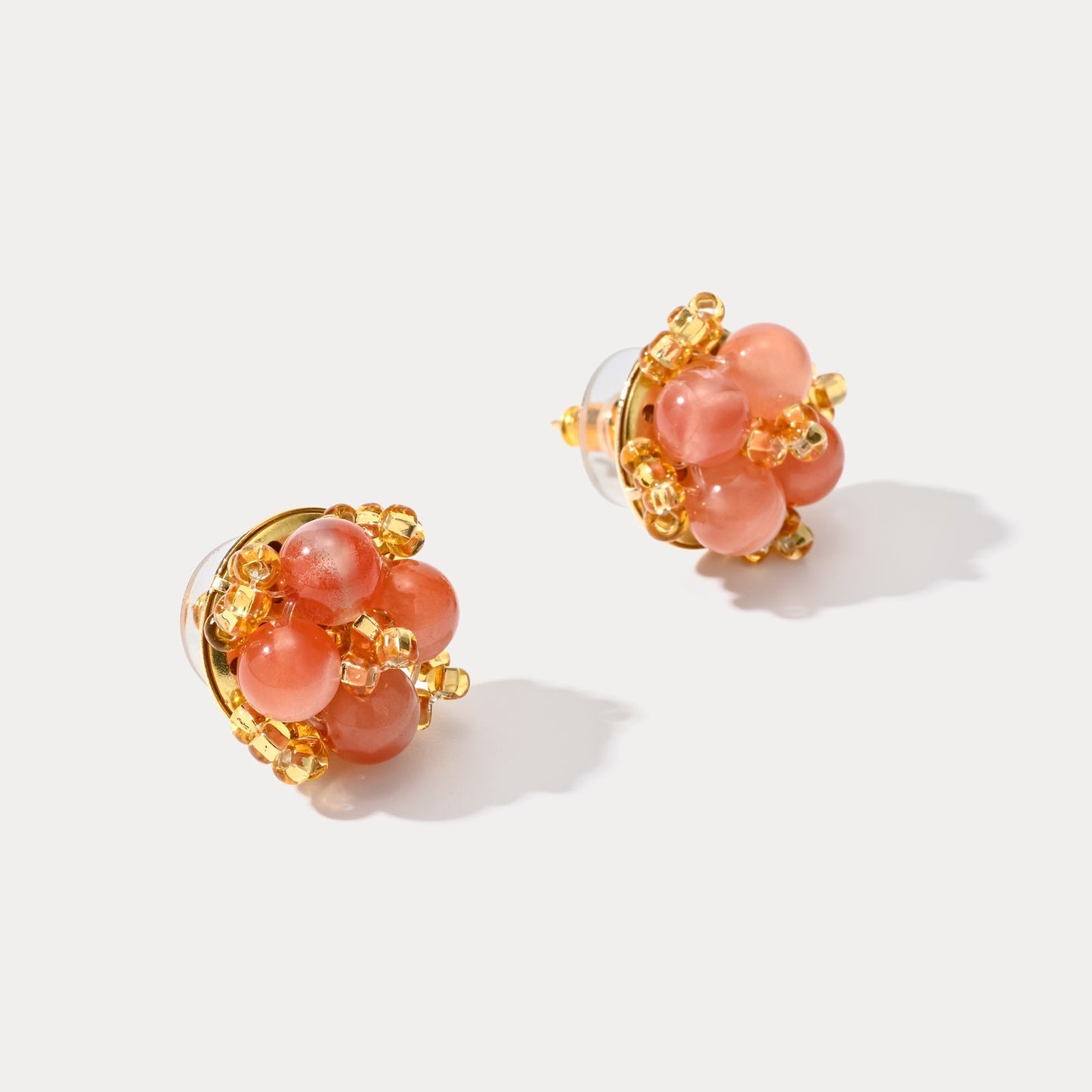 Vintage Agate Stud Earrings