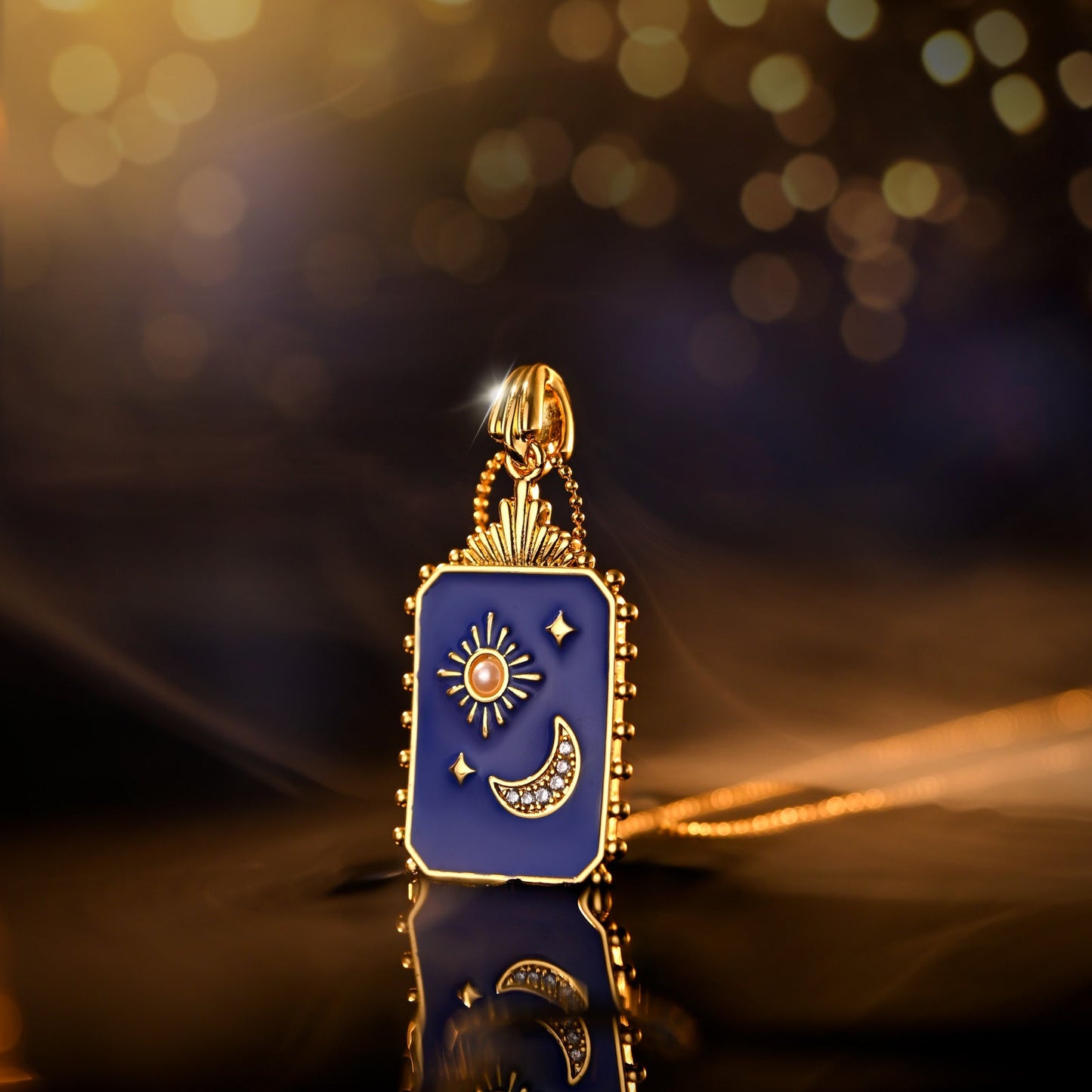 Moon & Star Celestial Necklace