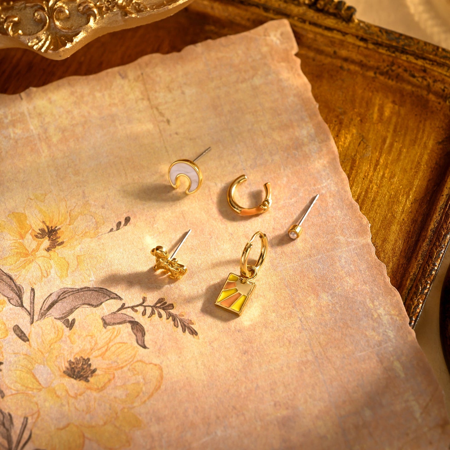 Strength Tarot Card Earrings Set