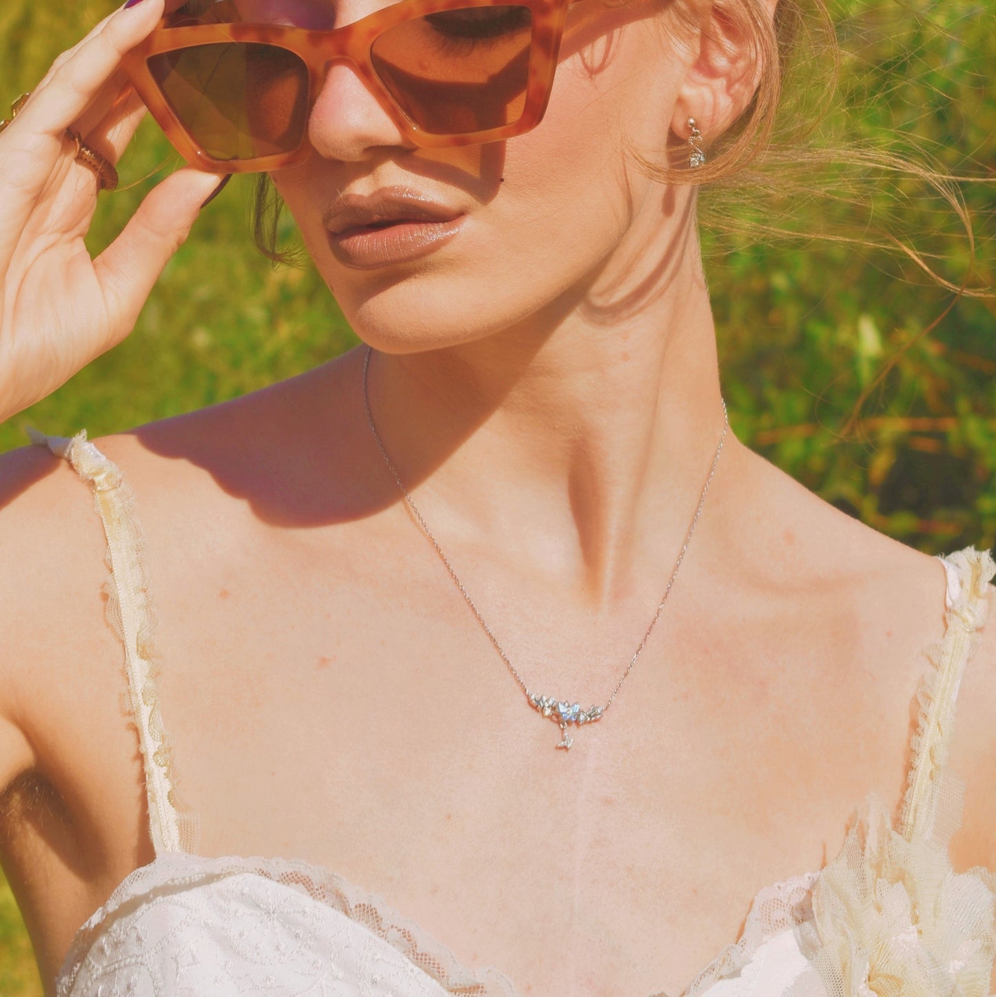 Butterfly Silver Necklace