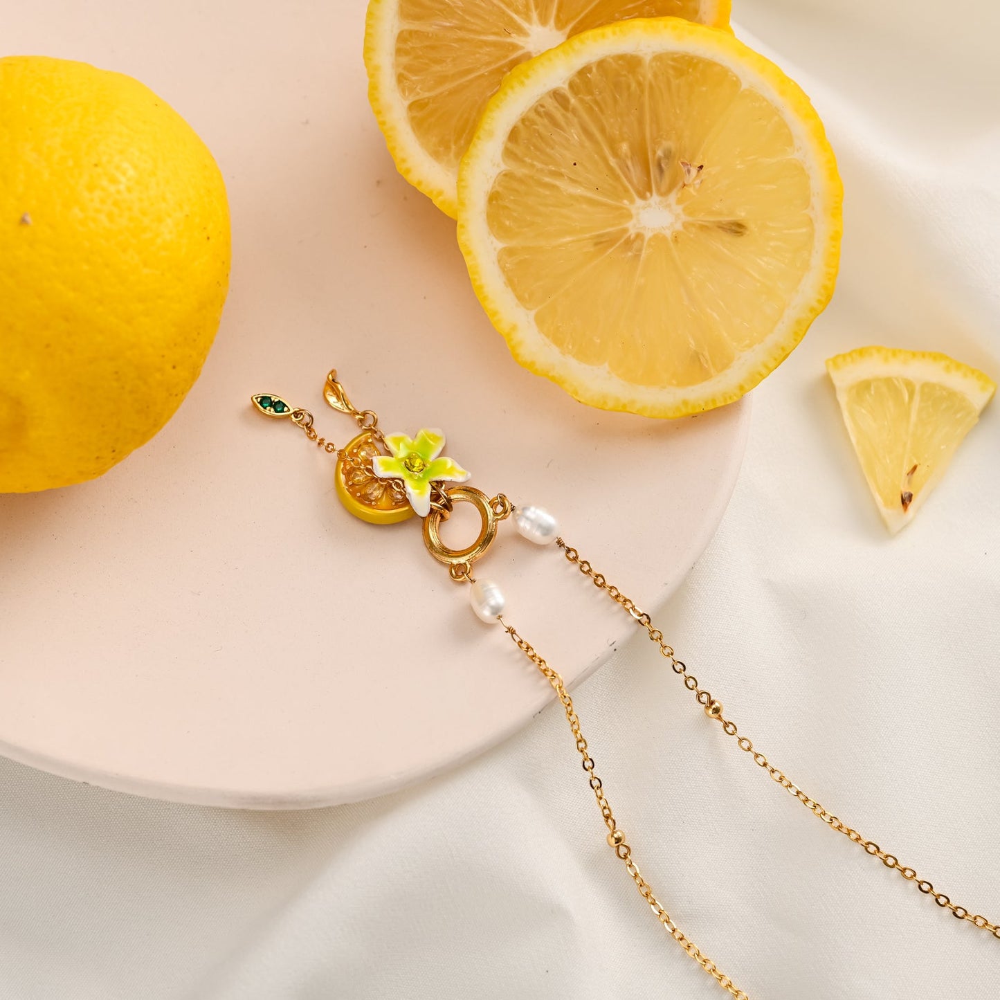 Lemon Flower Necklace