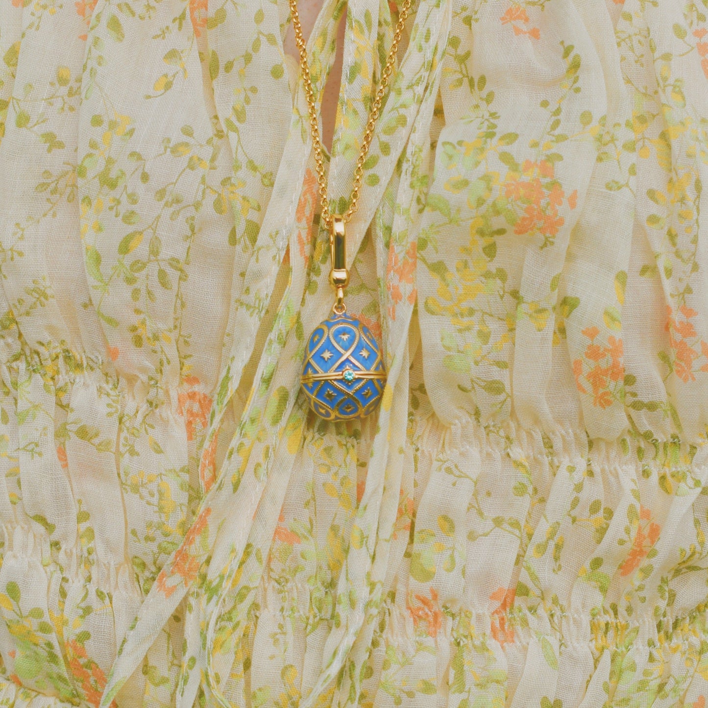 Turtle Egg Locket Necklace