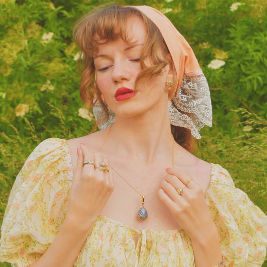 Turtle Egg Locket Necklace