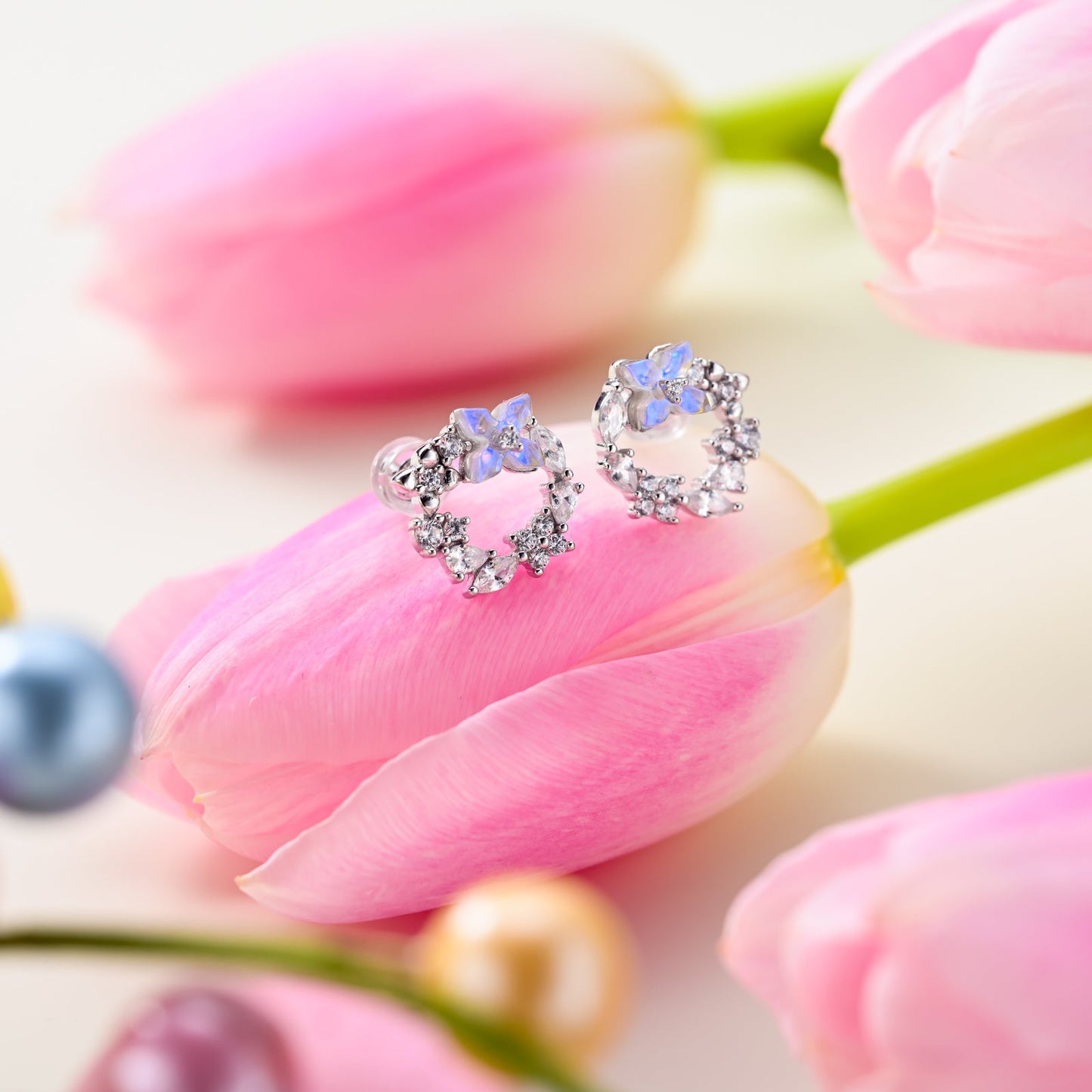 Flower Silver Earrings