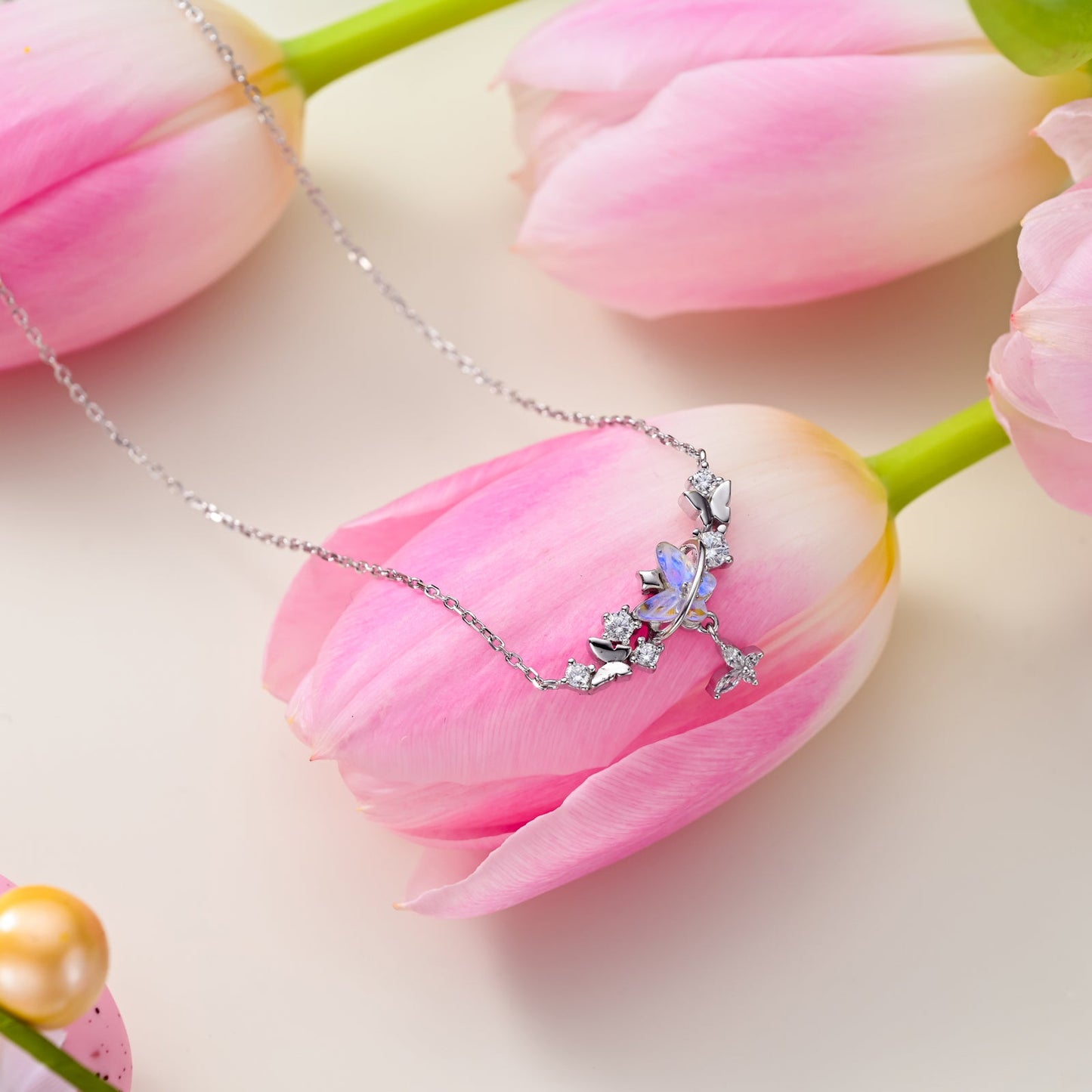 Butterfly Silver Necklace