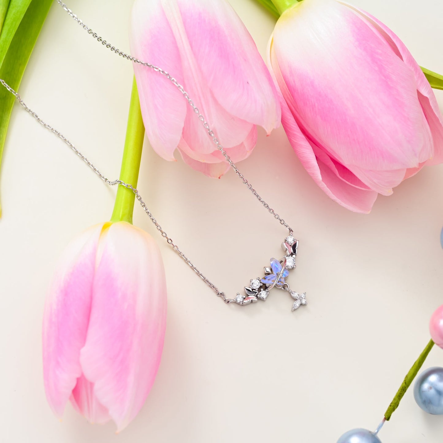 Butterfly Silver Necklace