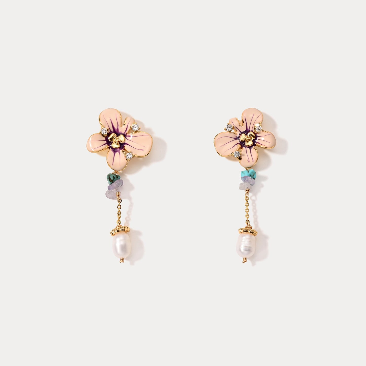Flower Dangling Earrings