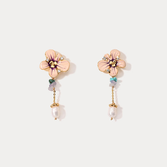 Flower Dangling Earrings