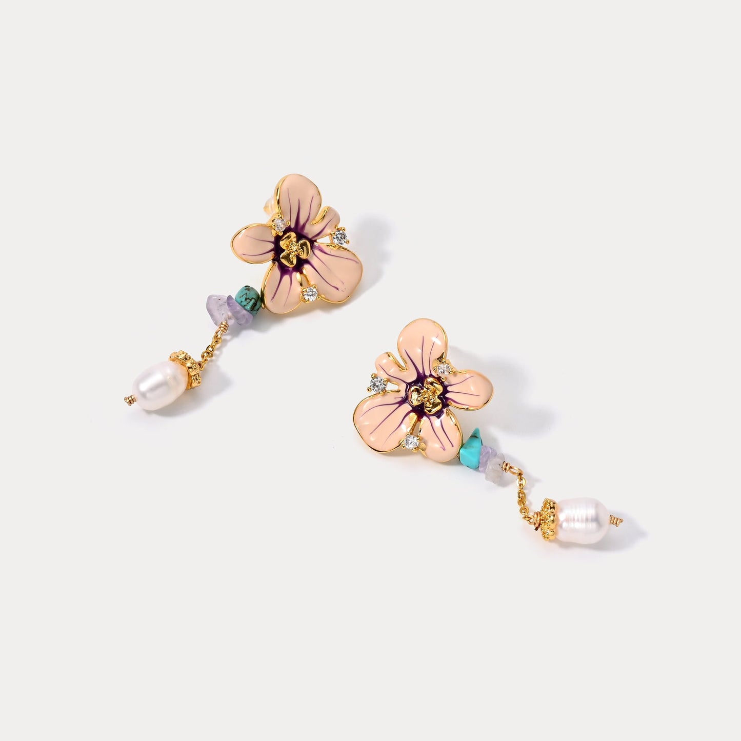 Flower Dangling Earrings