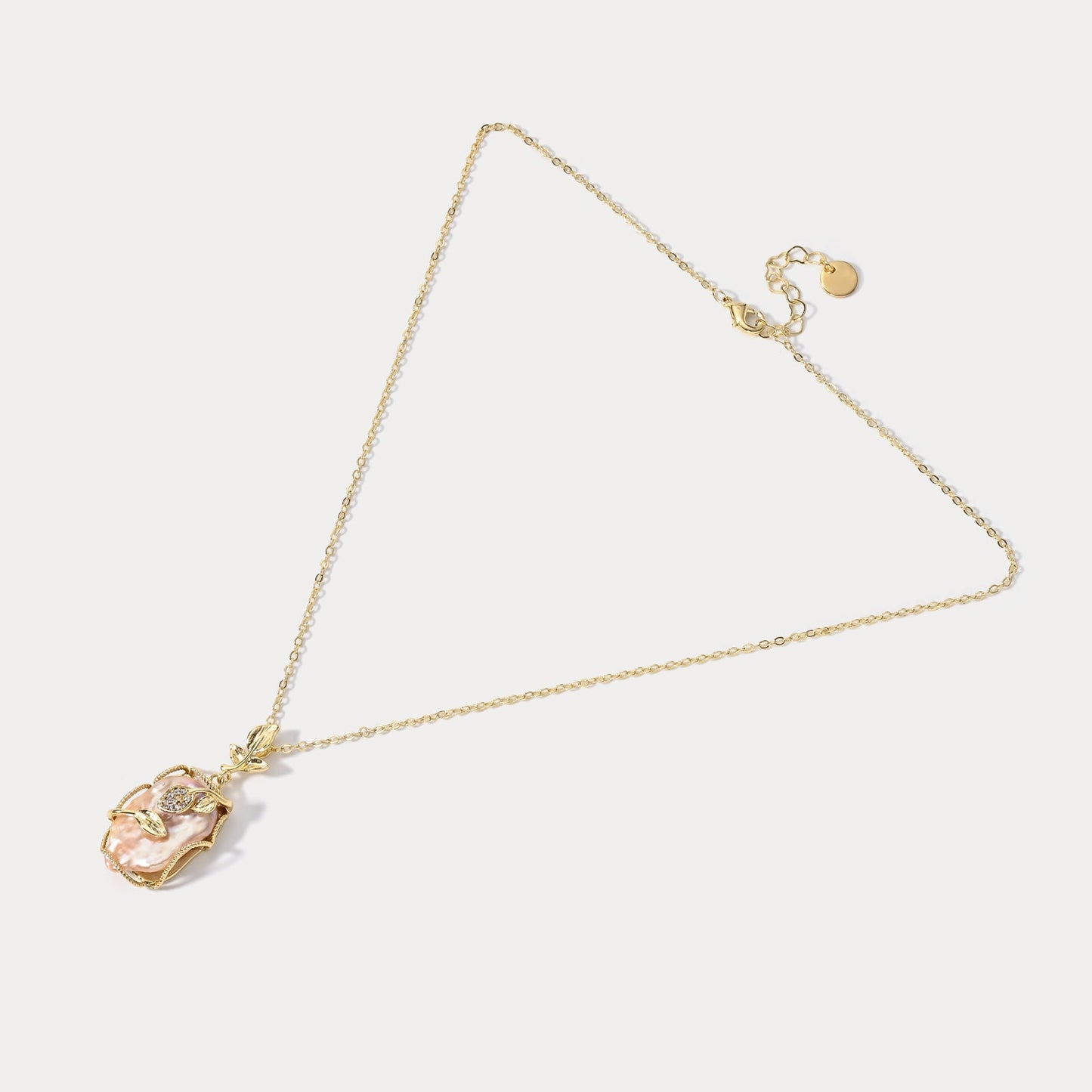 Leaf Baroque Pearl Necklace