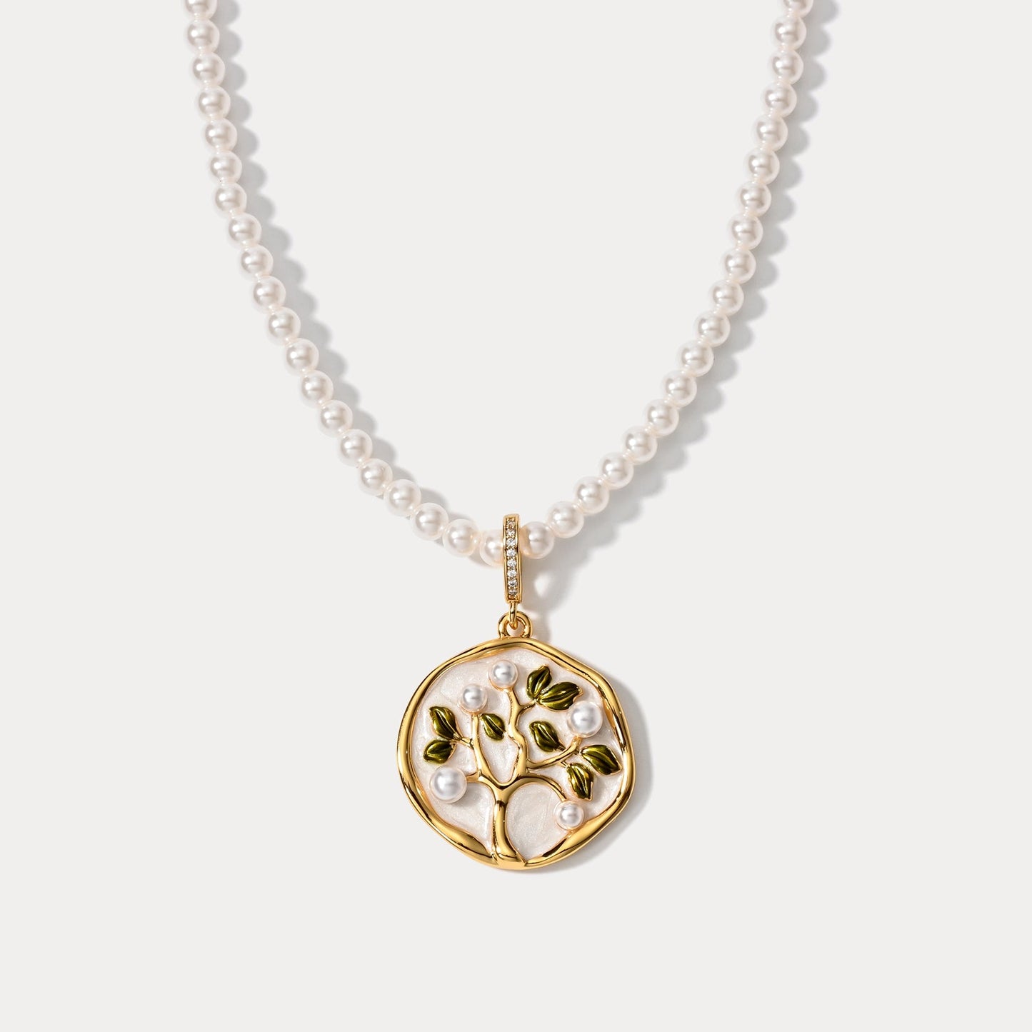 Tree of Life Pearl Necklace