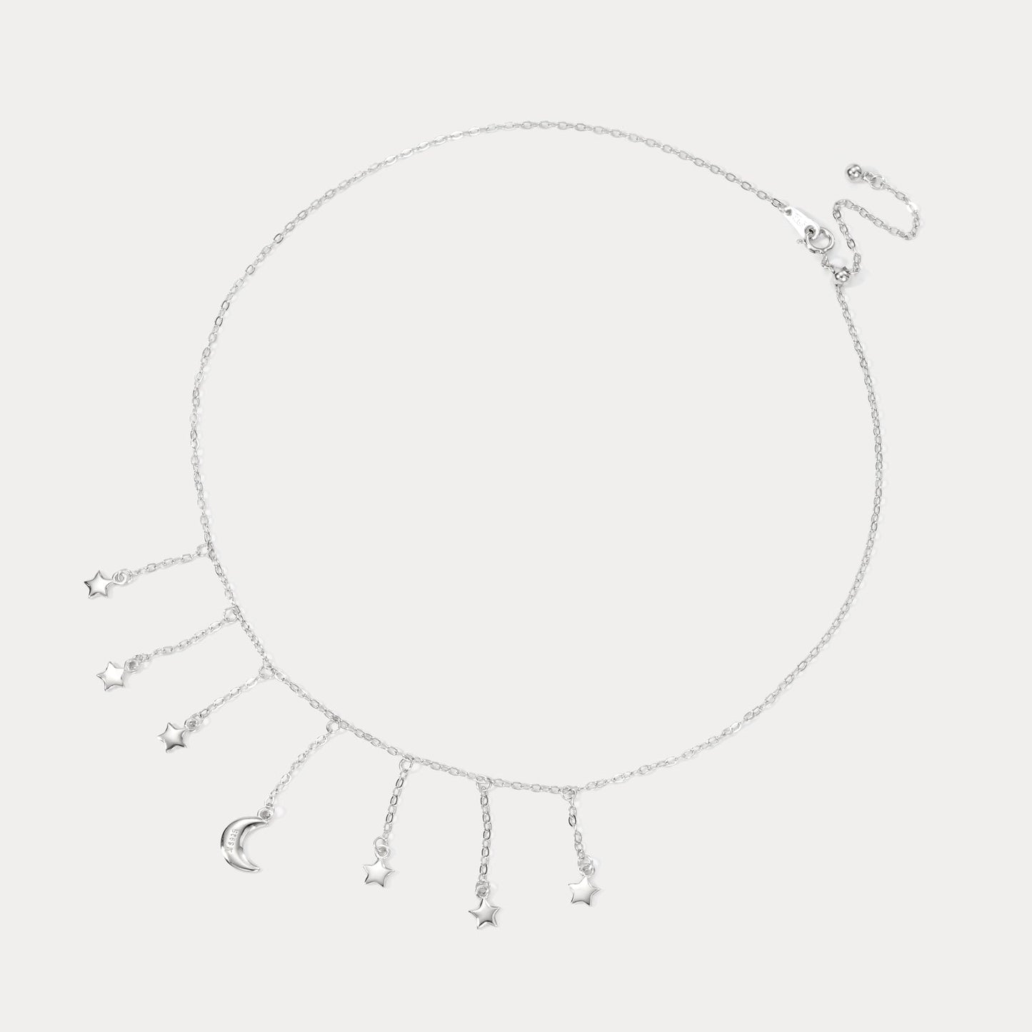 Moon and Star Tassel Necklace