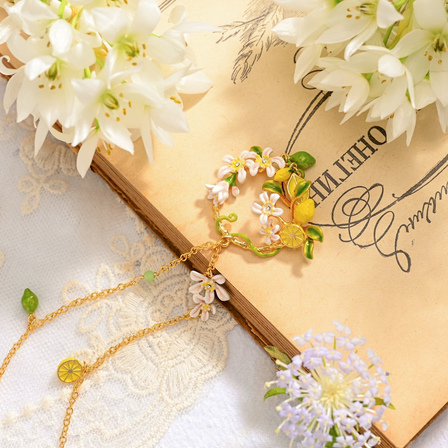 Lemon Garland Necklace