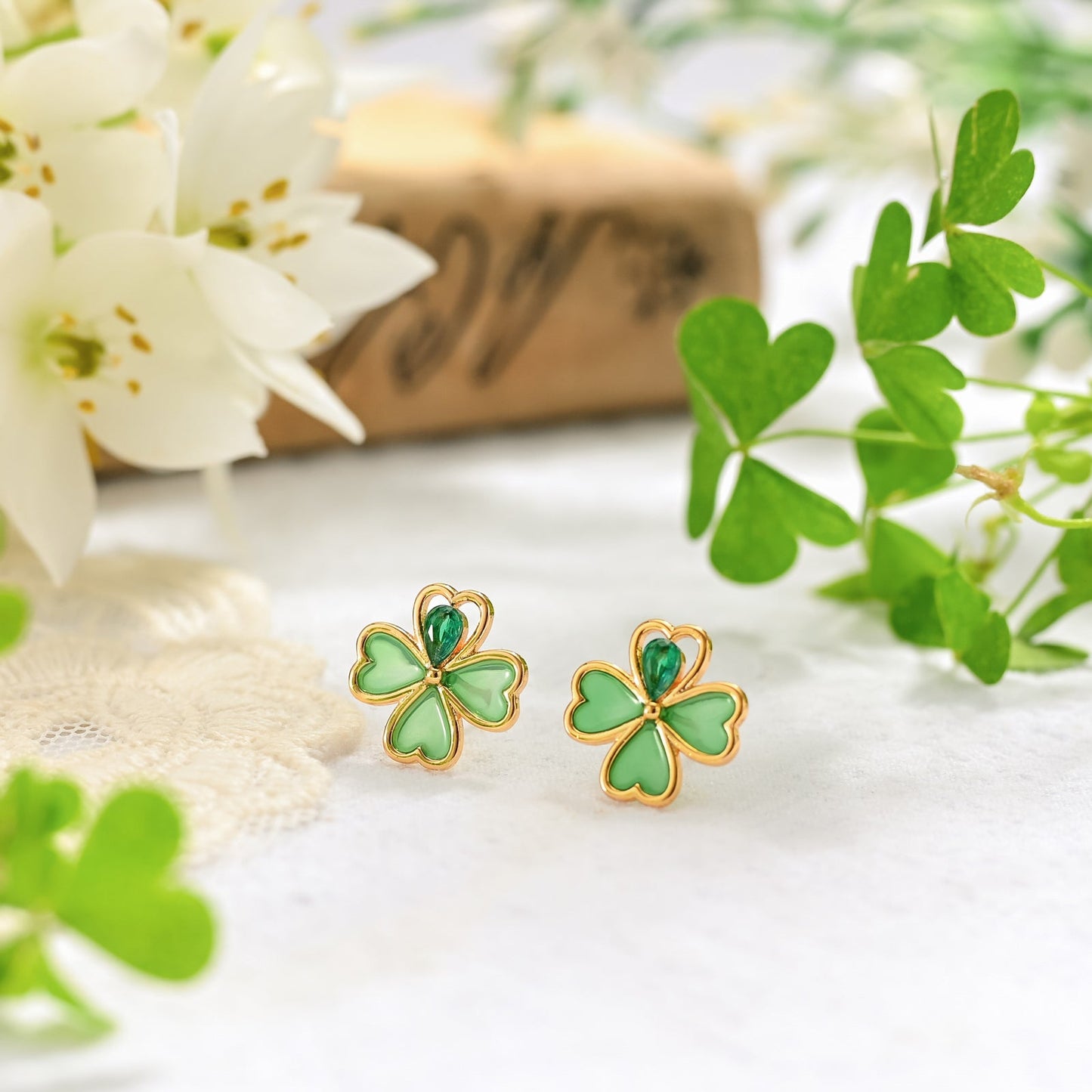 Four Leaf Clover Earrings