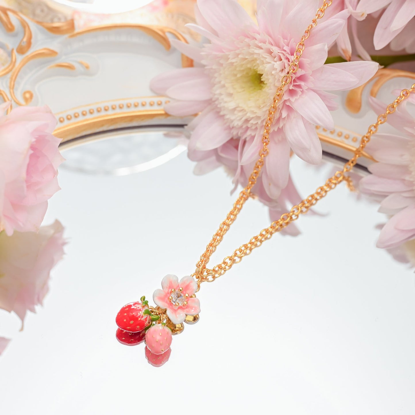 Strawberry Blossom Necklace