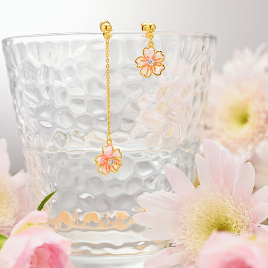 Sakura Mismatched Earrings