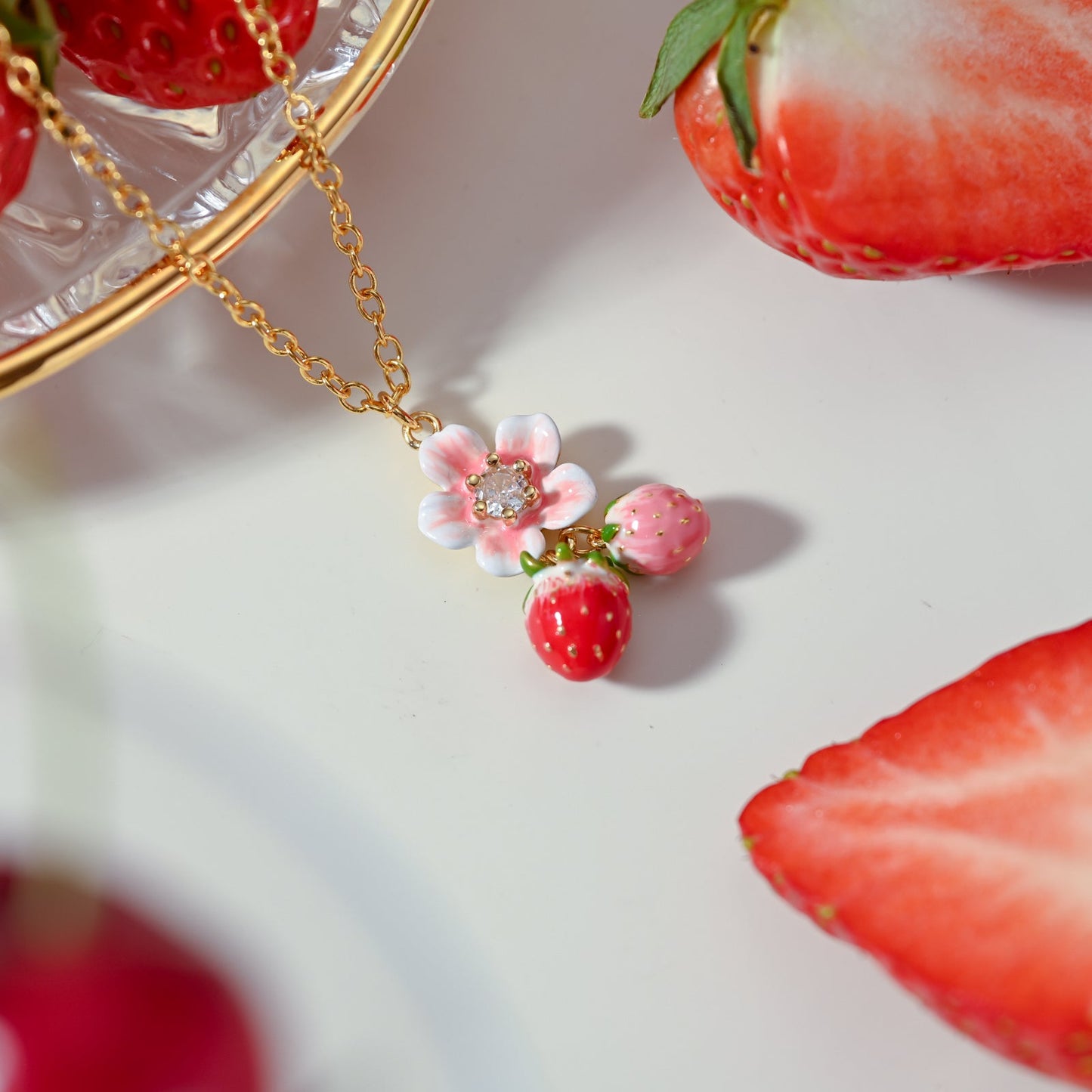 Strawberry Blossom Necklace