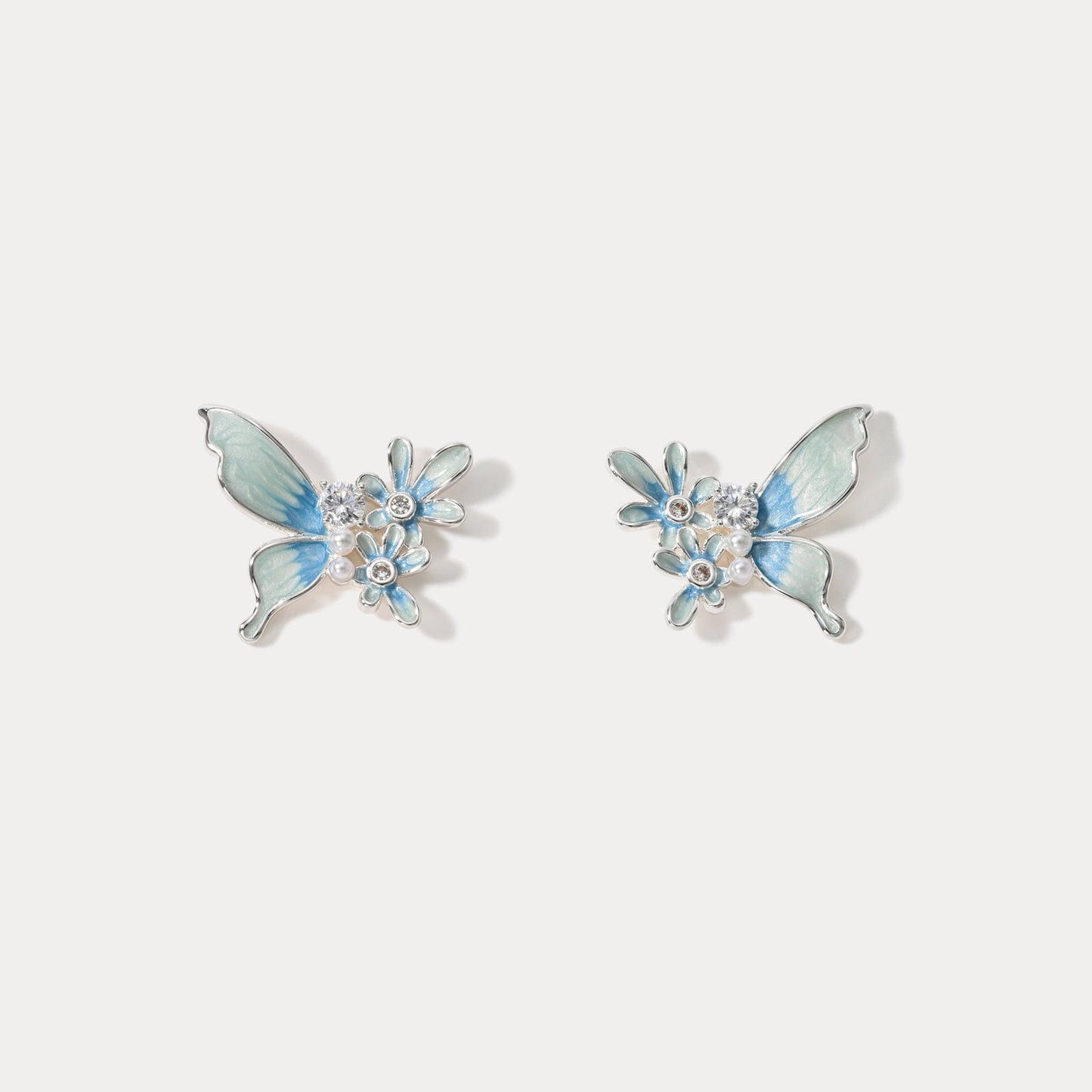 Butterfly Flower Earrings