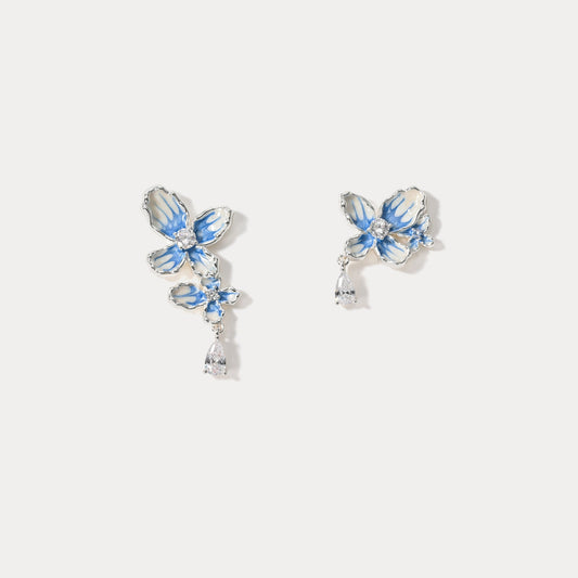 Butterfly Flower Earrings