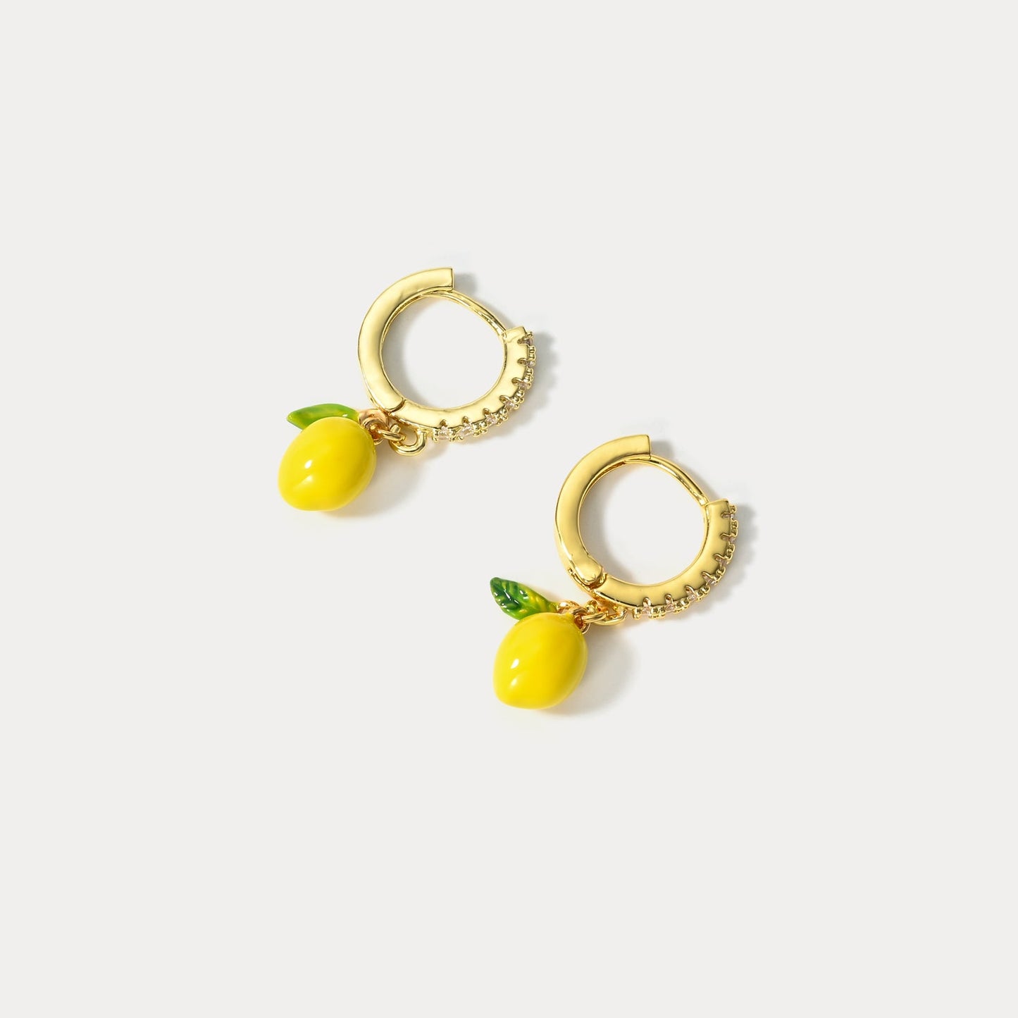 Lemon Hoop Earrings