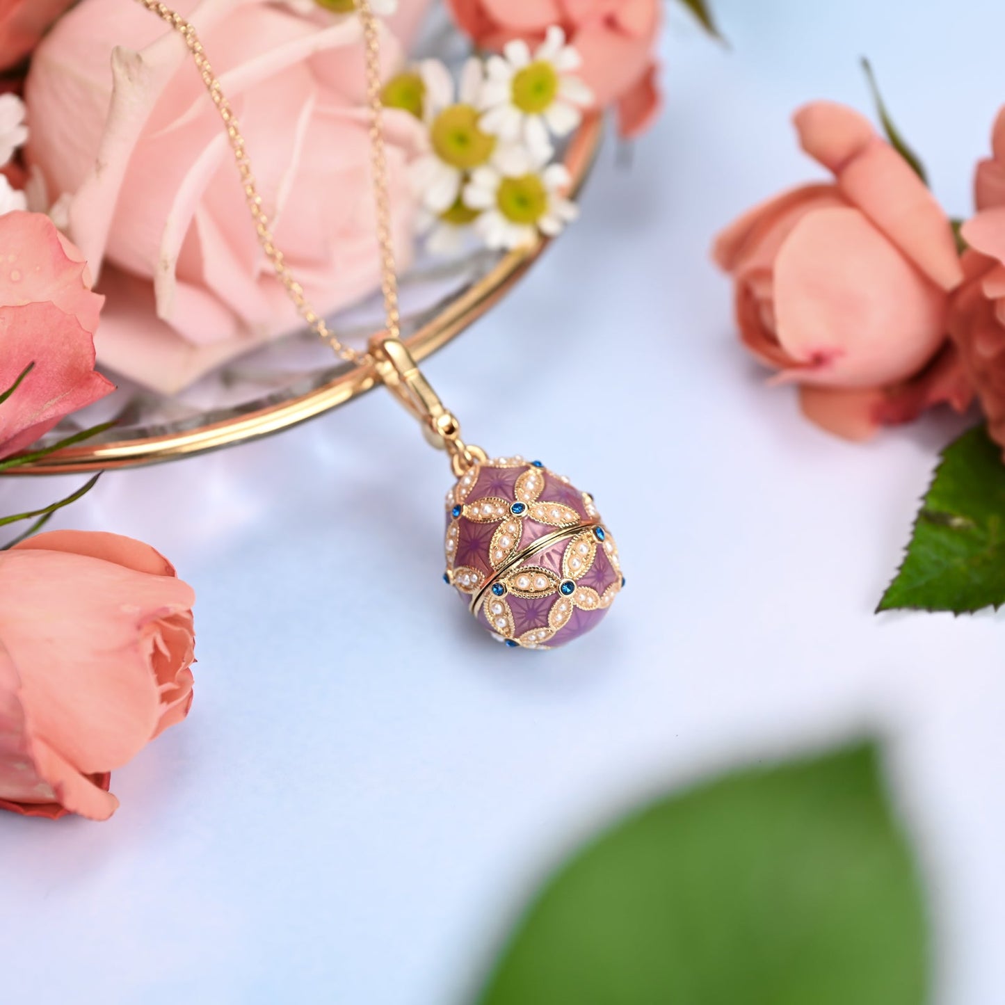 Snake Egg Locket Necklace