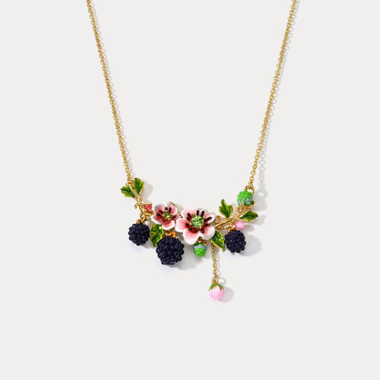 Blackberry Flower Necklace