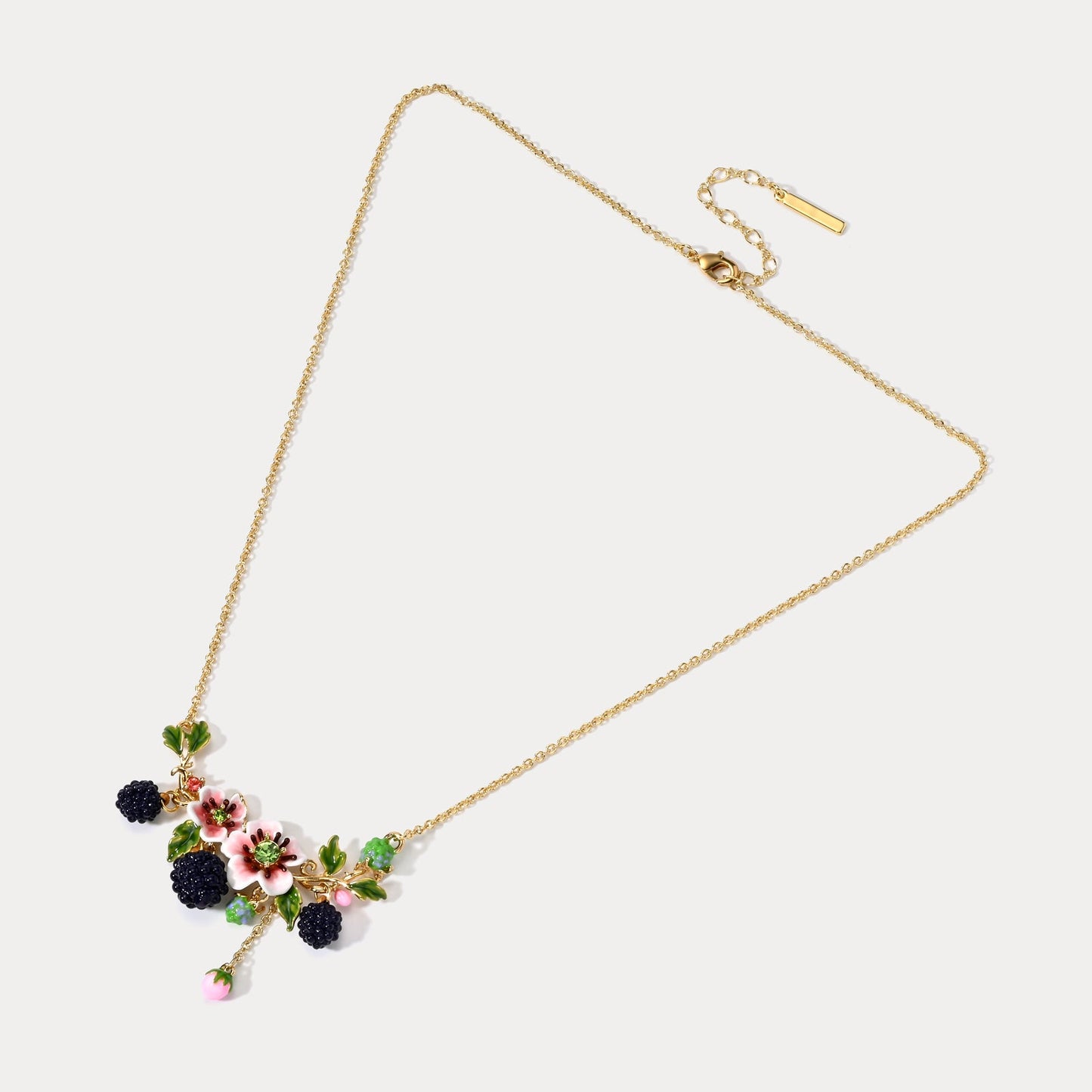 Blackberry Flower Necklace
