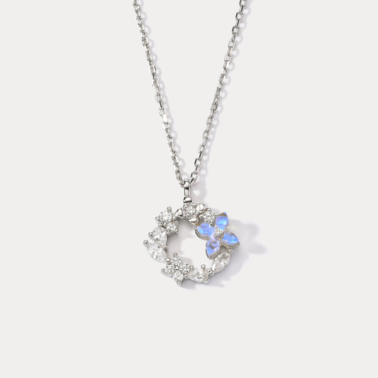 Flower Silver Necklace